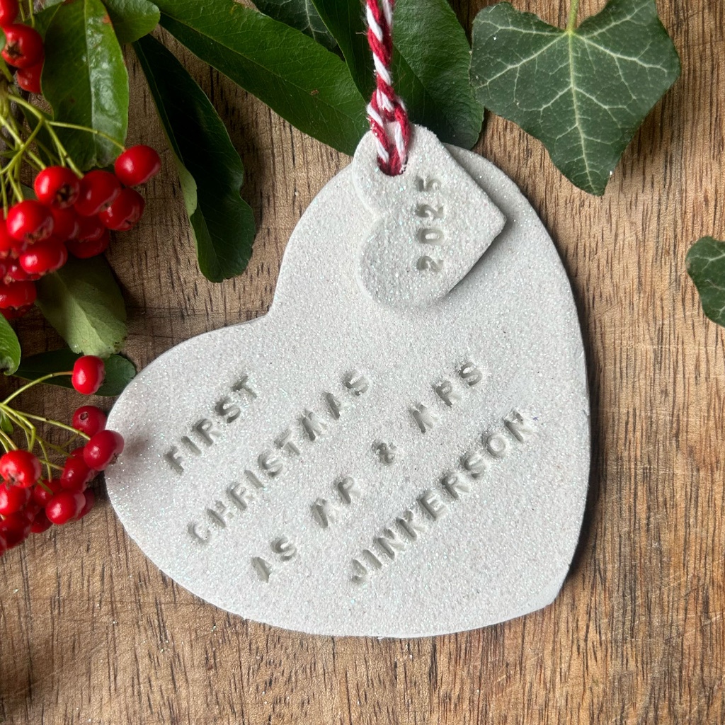 First Christmas As Mr And Mrs Christmas Decoration - Thumbnail 5