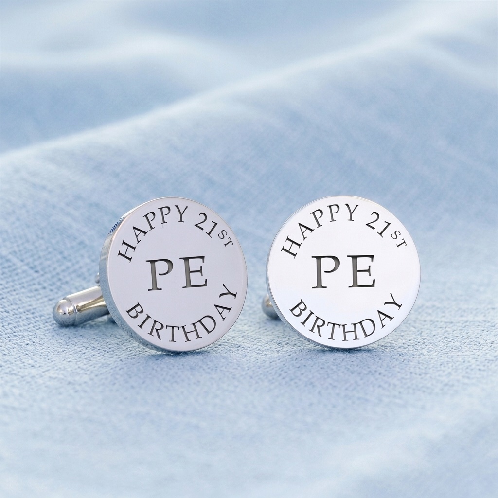 Personalised Happy Birthday Cufflinks - Thumbnail 2