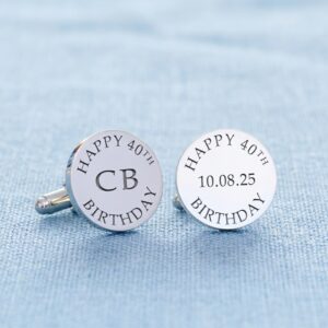 Personalised Happy Birthday Cufflinks - Thumbnail 3