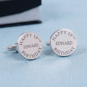 Personalised Happy Birthday Cufflinks - Abode Home & Gifts