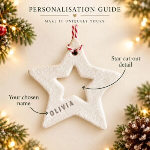 Personalised Name Christmas Star Decoration - Thumbnail 5