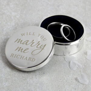 Personalised ‘Will You Marry Me’ Ring Box - Thumbnail 2