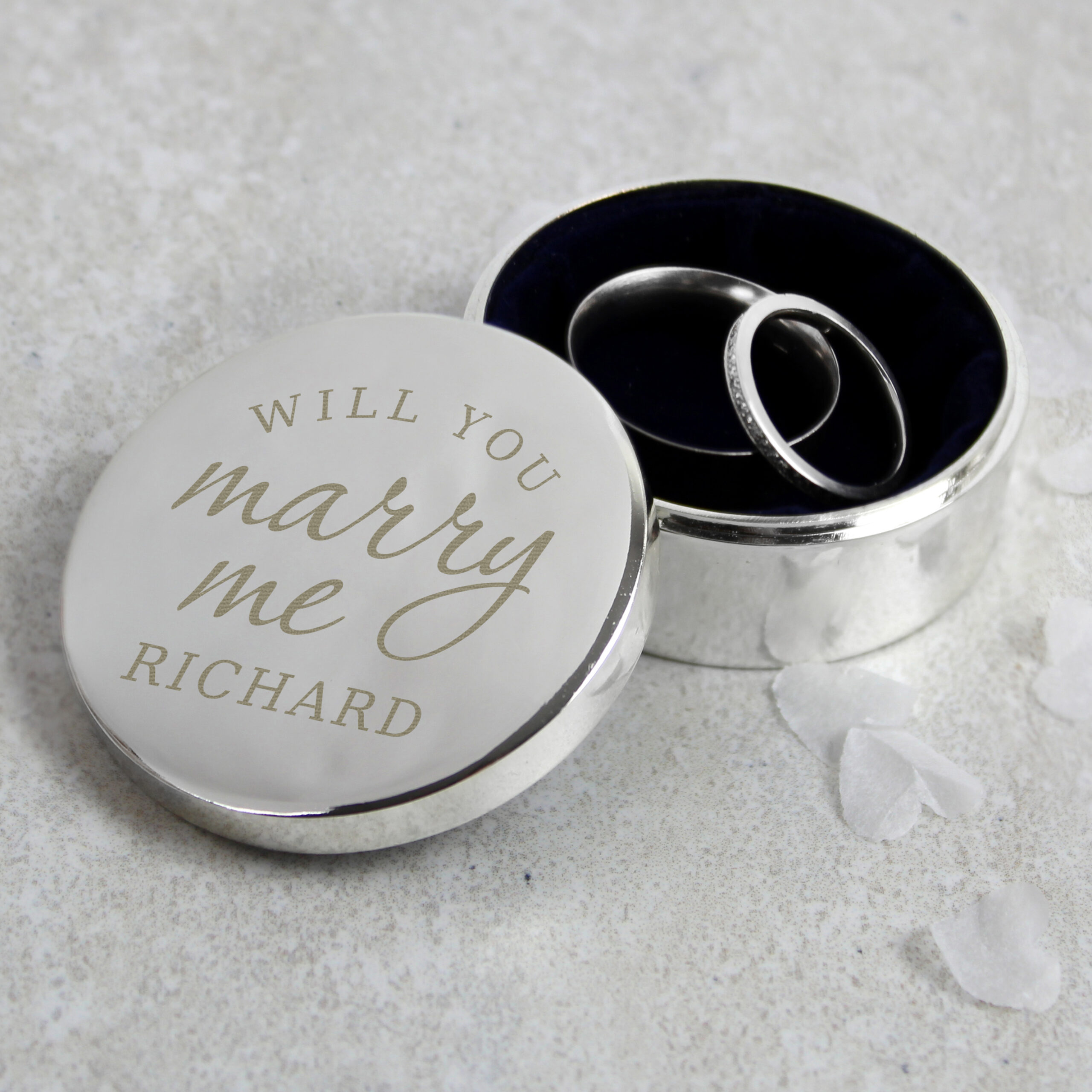 Personalised 'Will You Marry Me' Ring Box - Thumbnail 2