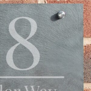 Personalised Large Number Slate House Sign - Thumbnail 4