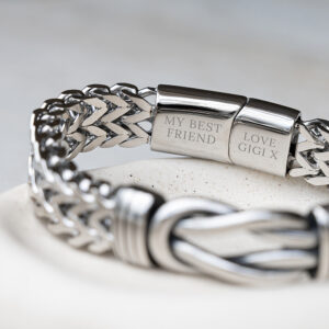 Personalised Men’s Woven Infinity Knot Bracelet - Thumbnail 4