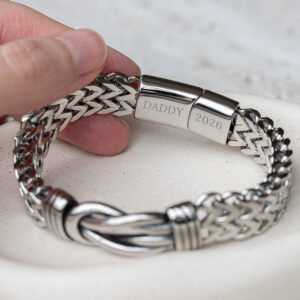 Personalised Men’s Woven Infinity Knot Bracelet - Thumbnail 2