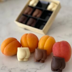 Box of Nine Handmade Belgian Chocolate Bottoms - Thumbnail 3