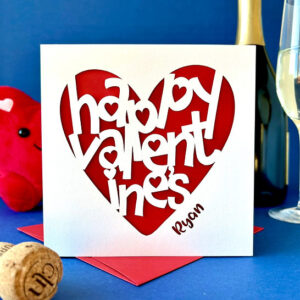 Papercut Personalised Valentine’s Card - Thumbnail 2