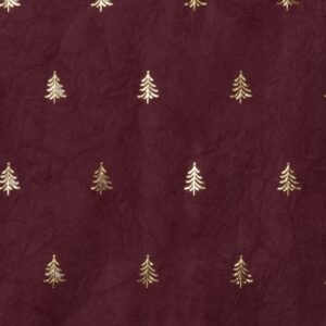 Set of Three Rolls of Christmas Gift Wrap | Berry Red - Thumbnail 2