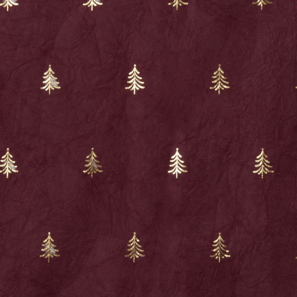 Set of Three Rolls of Christmas Gift Wrap | Berry Red - Thumbnail 2