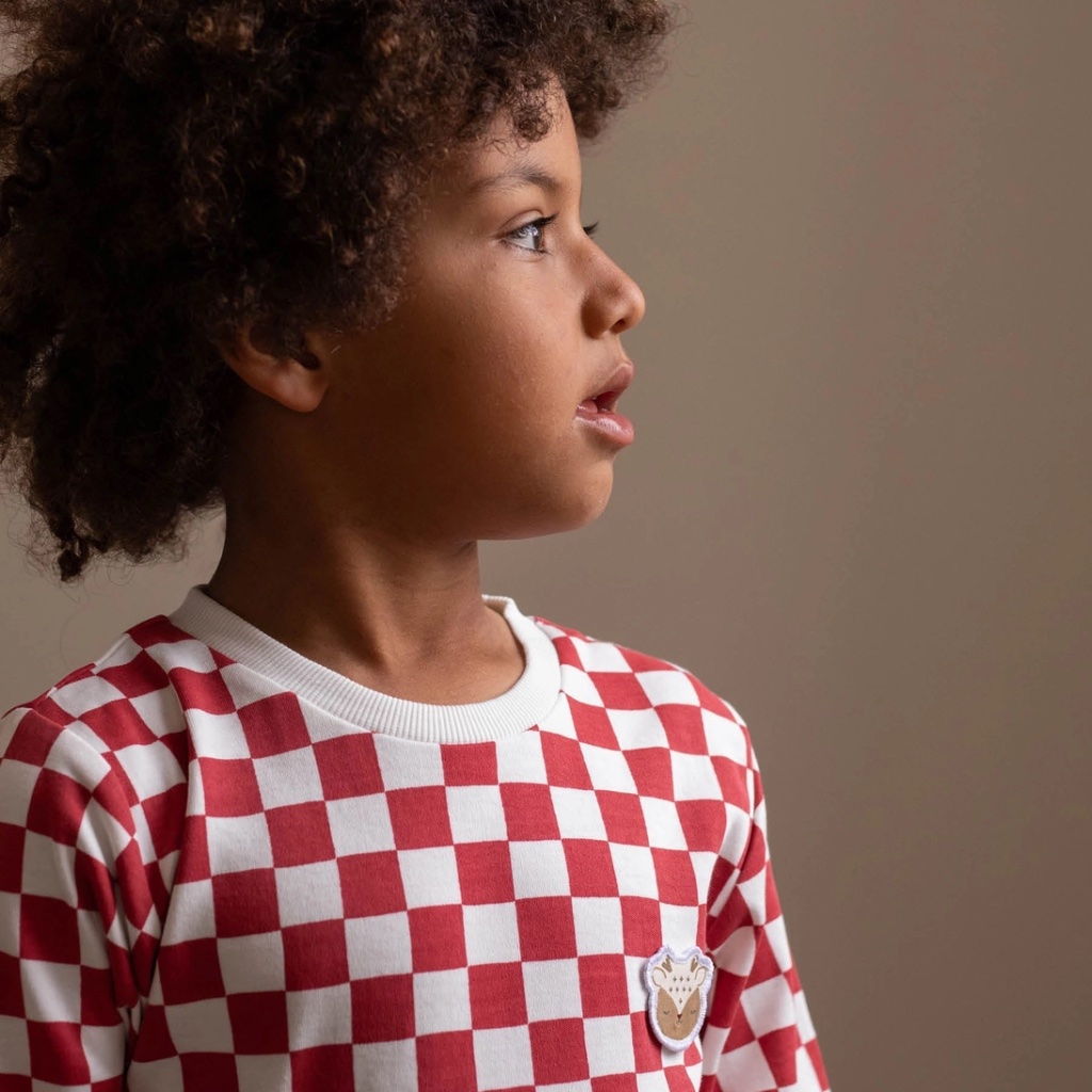 Red Checkerboard Christmas Pyjamas - Thumbnail 3