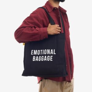 Emotional Baggage Tote Bag | Black - Abode Home & Gifts