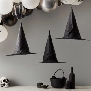 Set of Three Floating Witch Hat Hanging Decorations - Abode Home & Gifts