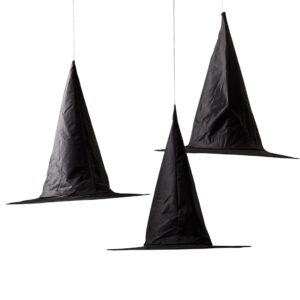 Set of Three Floating Witch Hat Hanging Decorations - Thumbnail 3