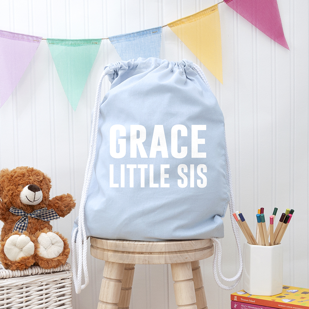 Girl's Personalised Sister Gym Bag - Thumbnail 2