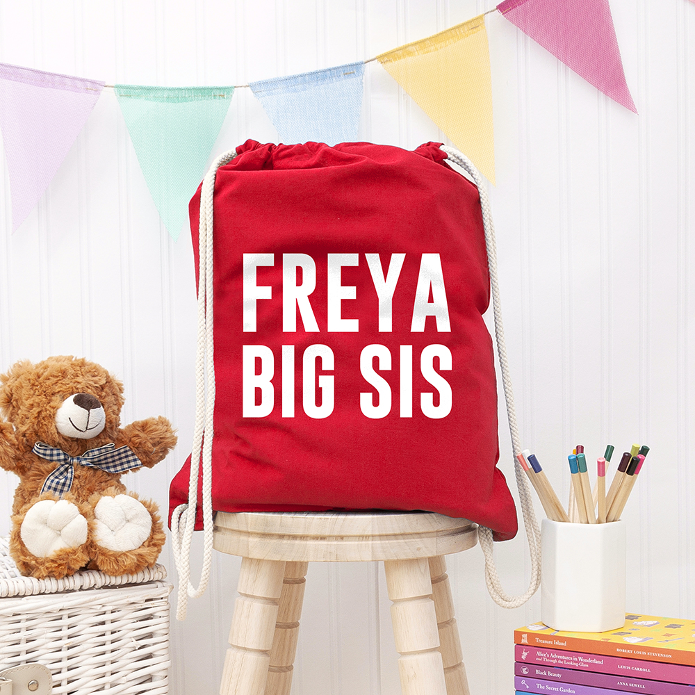 Girl's Personalised Sister Gym Bag - Thumbnail 3