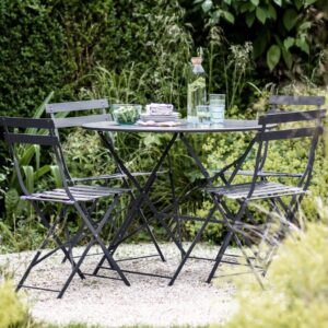 Large Bistro Table And Chair Set | Carbon - Abode Home & Gifts
