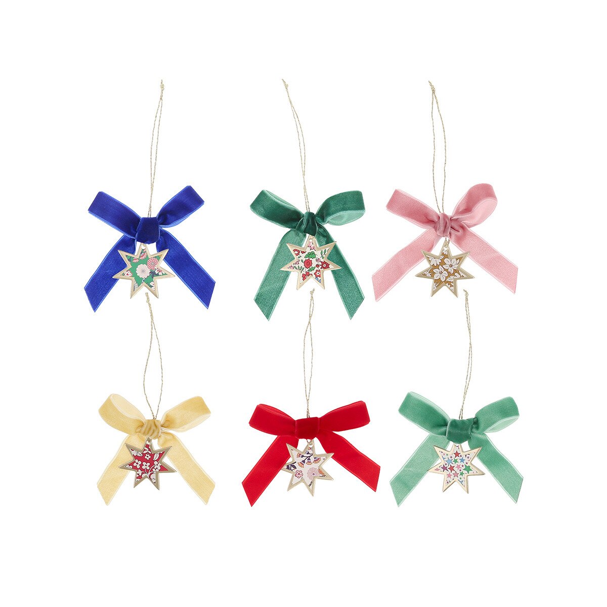 Set of Six Liberty Print Velvet Bow Crackers - Thumbnail 5