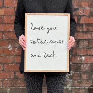 Personalised Framed Cotton Typography Quote Print - Thumbnail 7