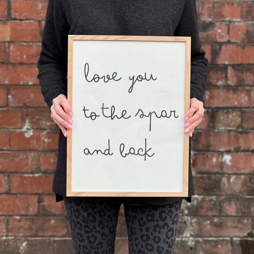Personalised Framed Cotton Typography Quote Print - Thumbnail 7