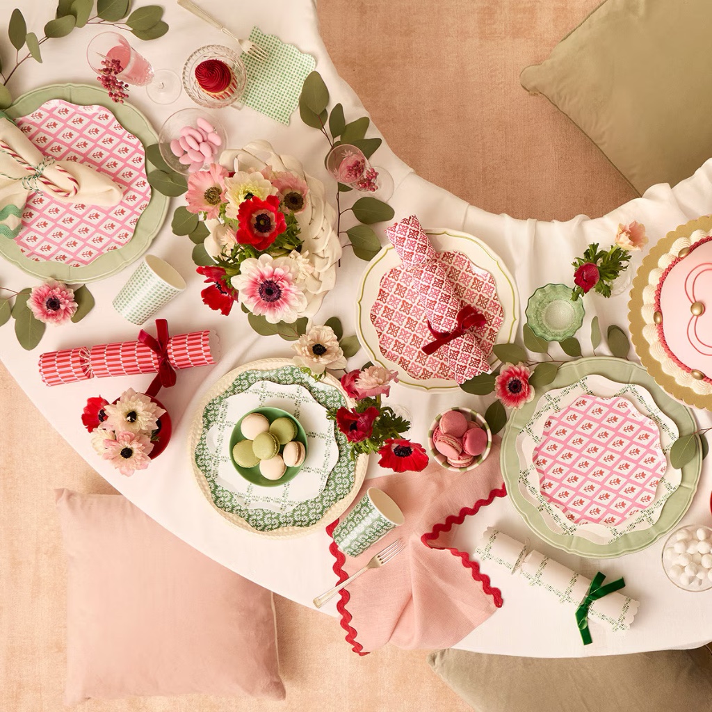 Set of Six Patterned Velvet Ribbon Christmas Crackers - Thumbnail 4