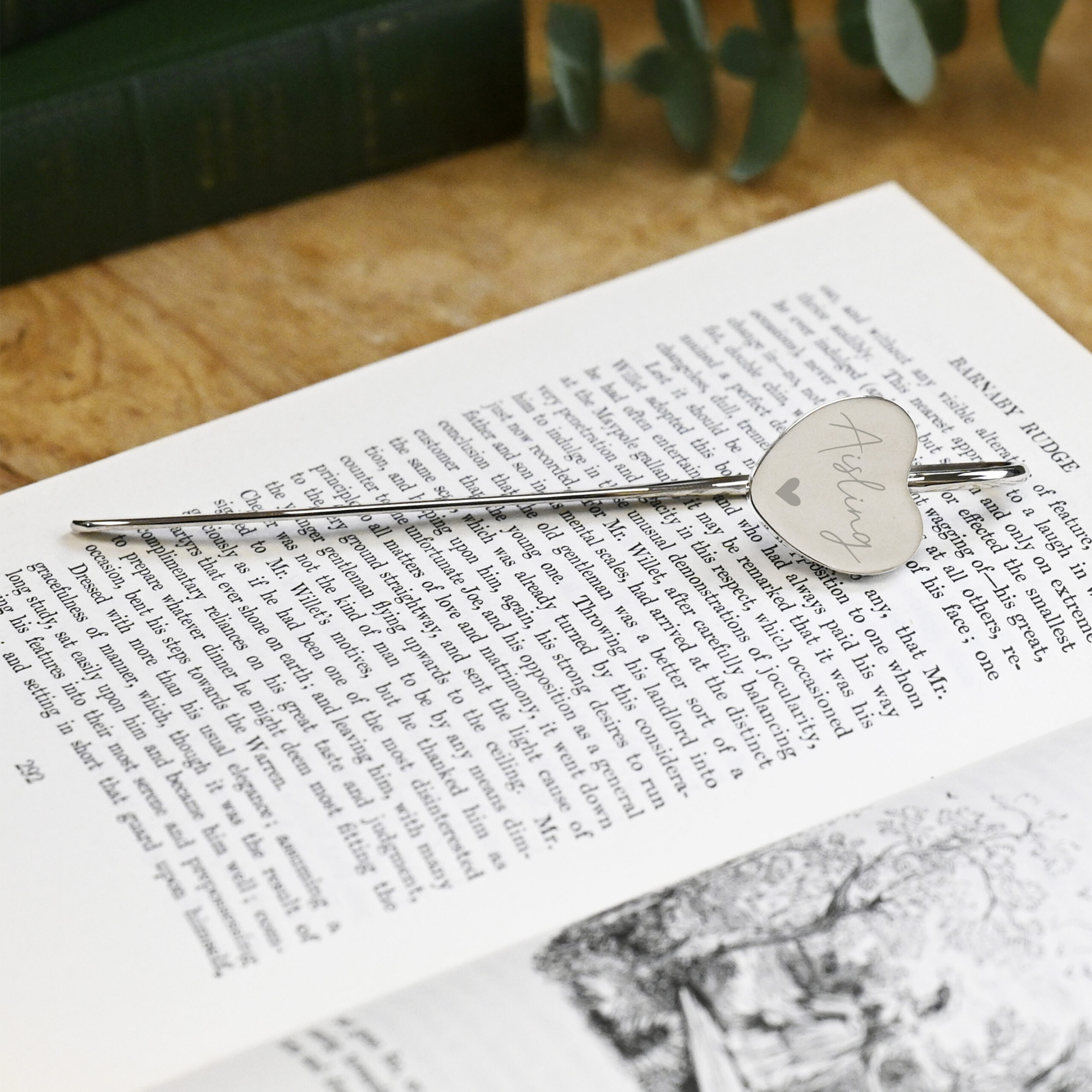 Personalised Engraved Heart Bookmark - Thumbnail 4