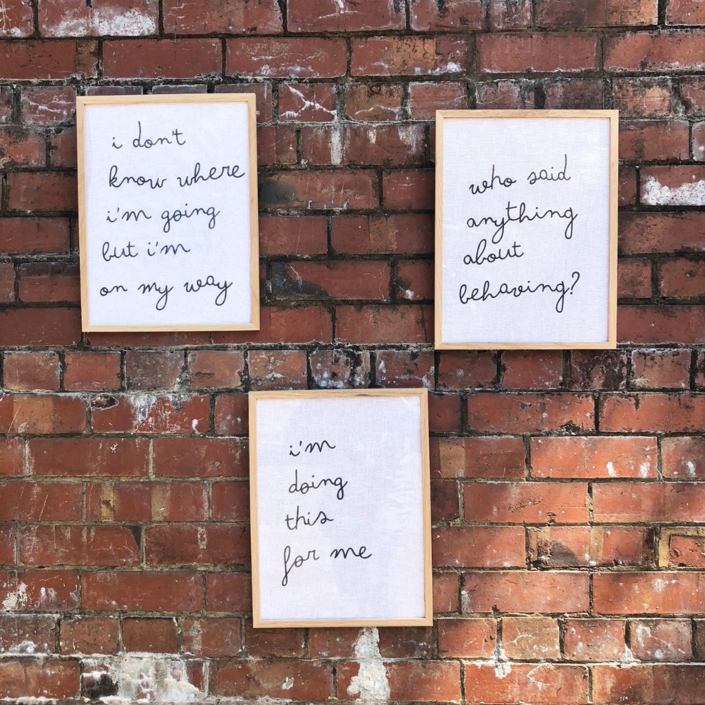 Personalised Framed Cotton Typography Quote Print - Thumbnail 2