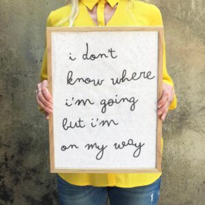 Personalised Framed Cotton Typography Quote Print - Thumbnail 3