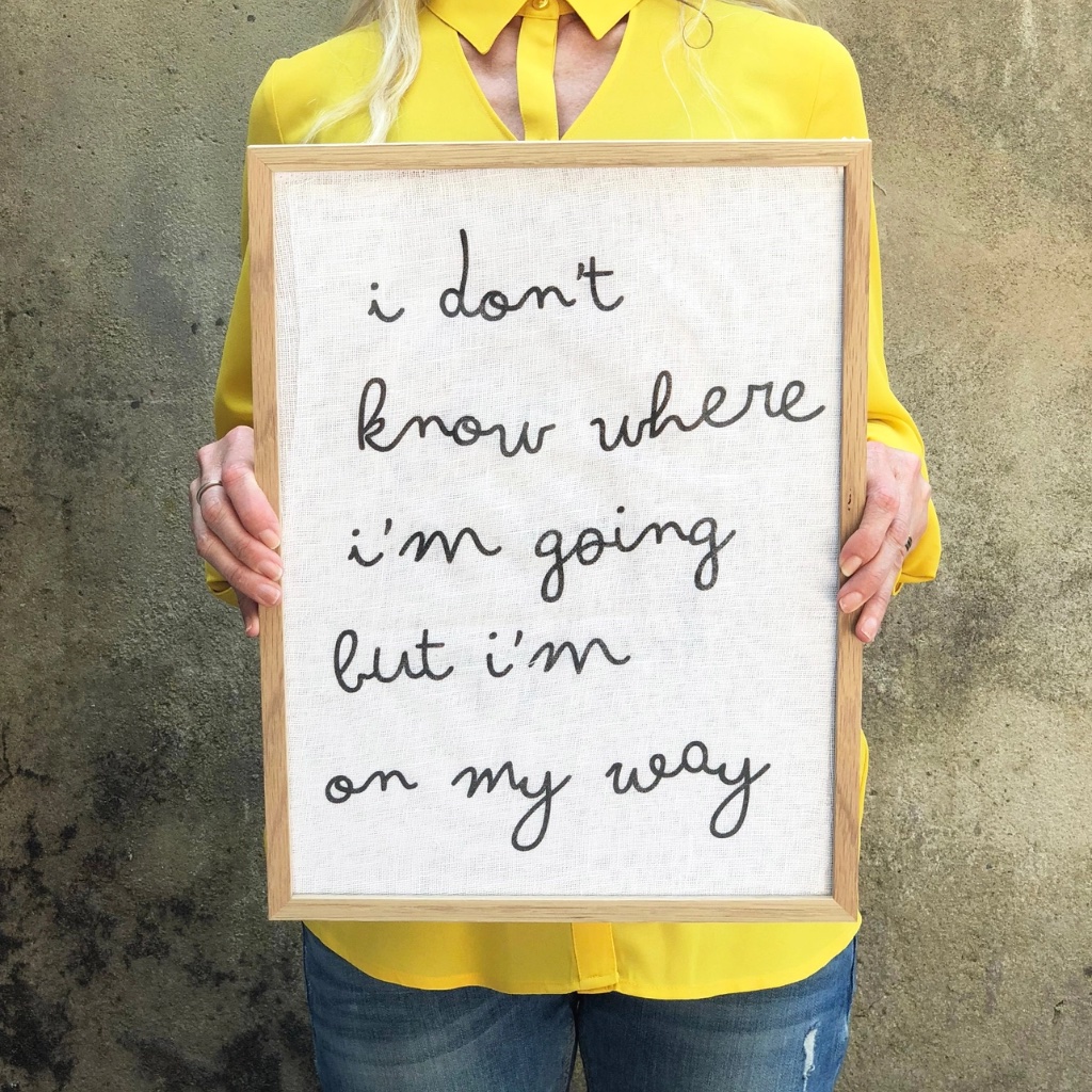 Personalised Framed Cotton Typography Quote Print - Thumbnail 3