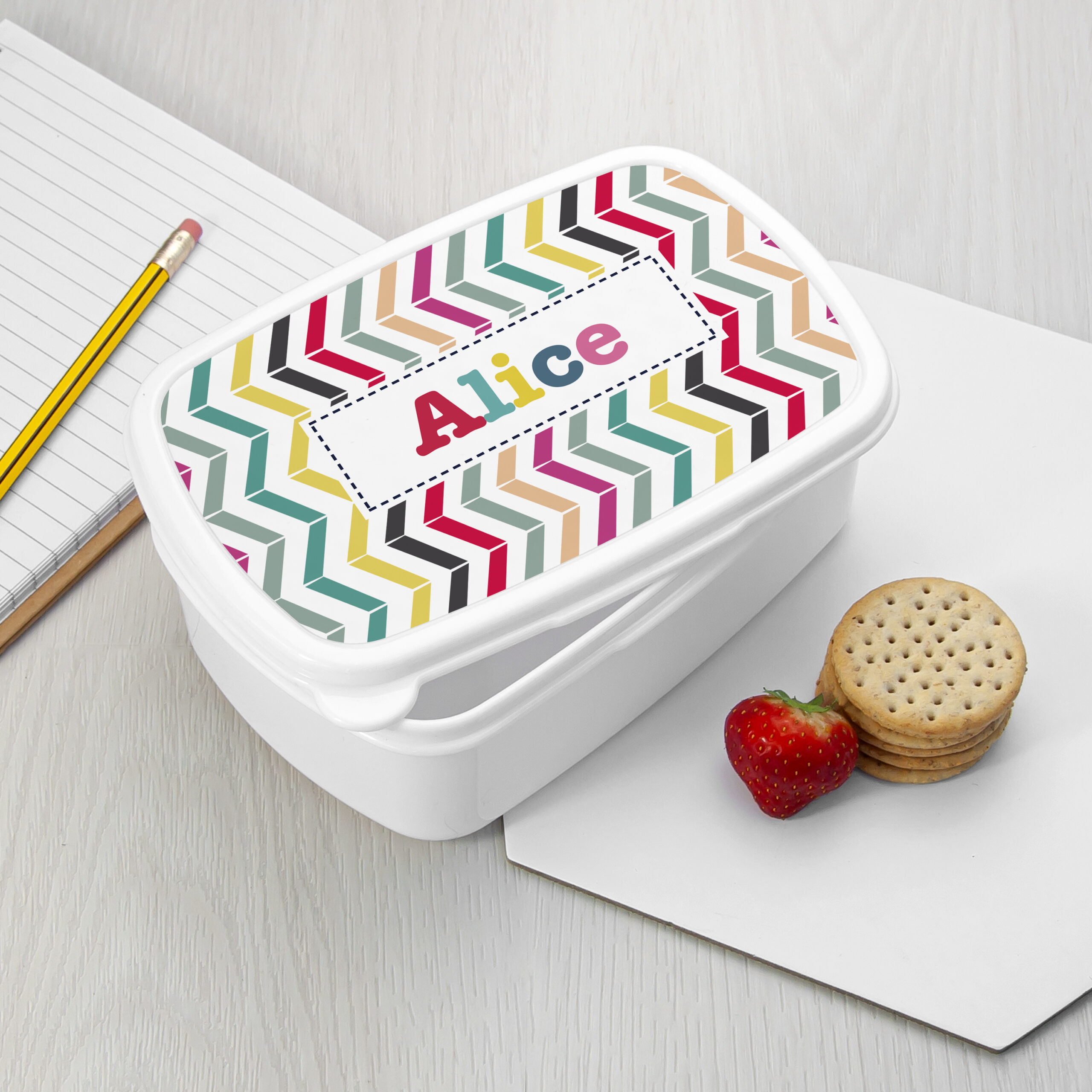 Personalised Girl's Patterned Lunch Box - Thumbnail 3