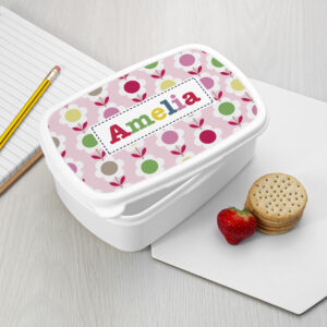 Personalised Girl's Patterned Lunch Box - Abode Home & Gifts
