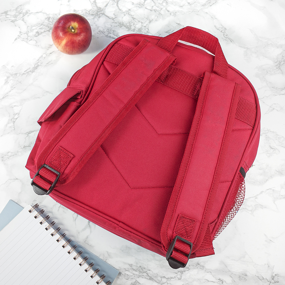 Personalised Girl's Floral Mini Rucksack | Red - Thumbnail 5