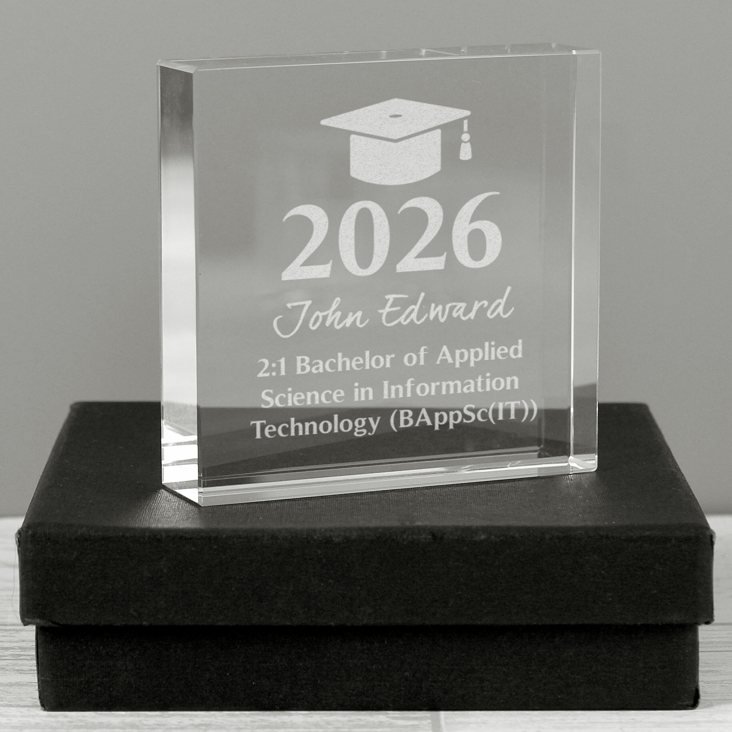 Personalised Graduation Crystal Token - Thumbnail 2