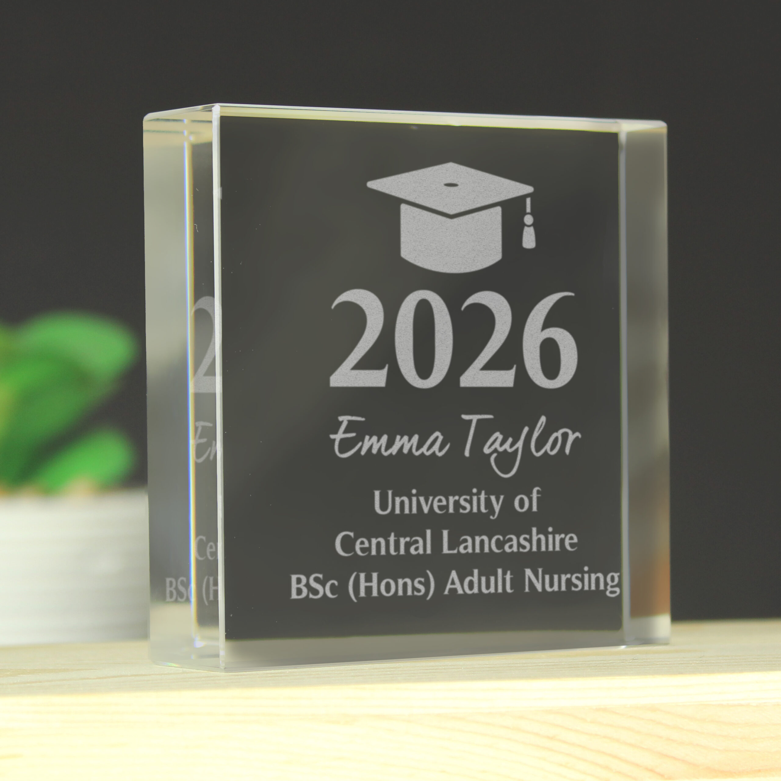 Personalised Graduation Crystal Token - Thumbnail 4