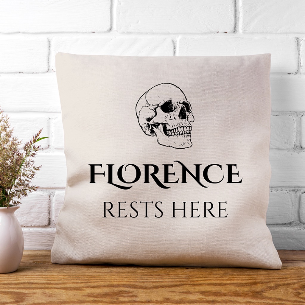 Personalised Halloween Skull Cushion Cover - Thumbnail 3