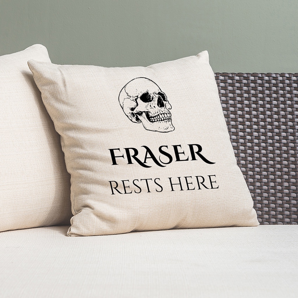 Personalised Halloween Skull Cushion Cover - Thumbnail 2