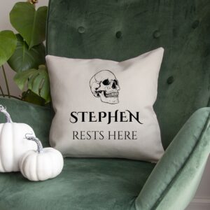 Personalised Halloween Skull Cushion Cover - Abode Home & Gifts