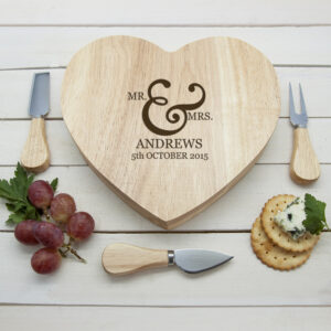 Couples' Romantic Heart Cheese Board - Thumbnail 2