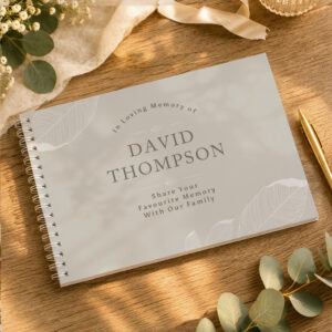 Personalised Memorial Guest Book - Thumbnail 2