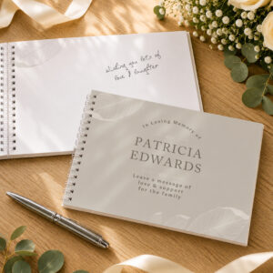 Personalised Memorial Guest Book - Abode Home & Gifts