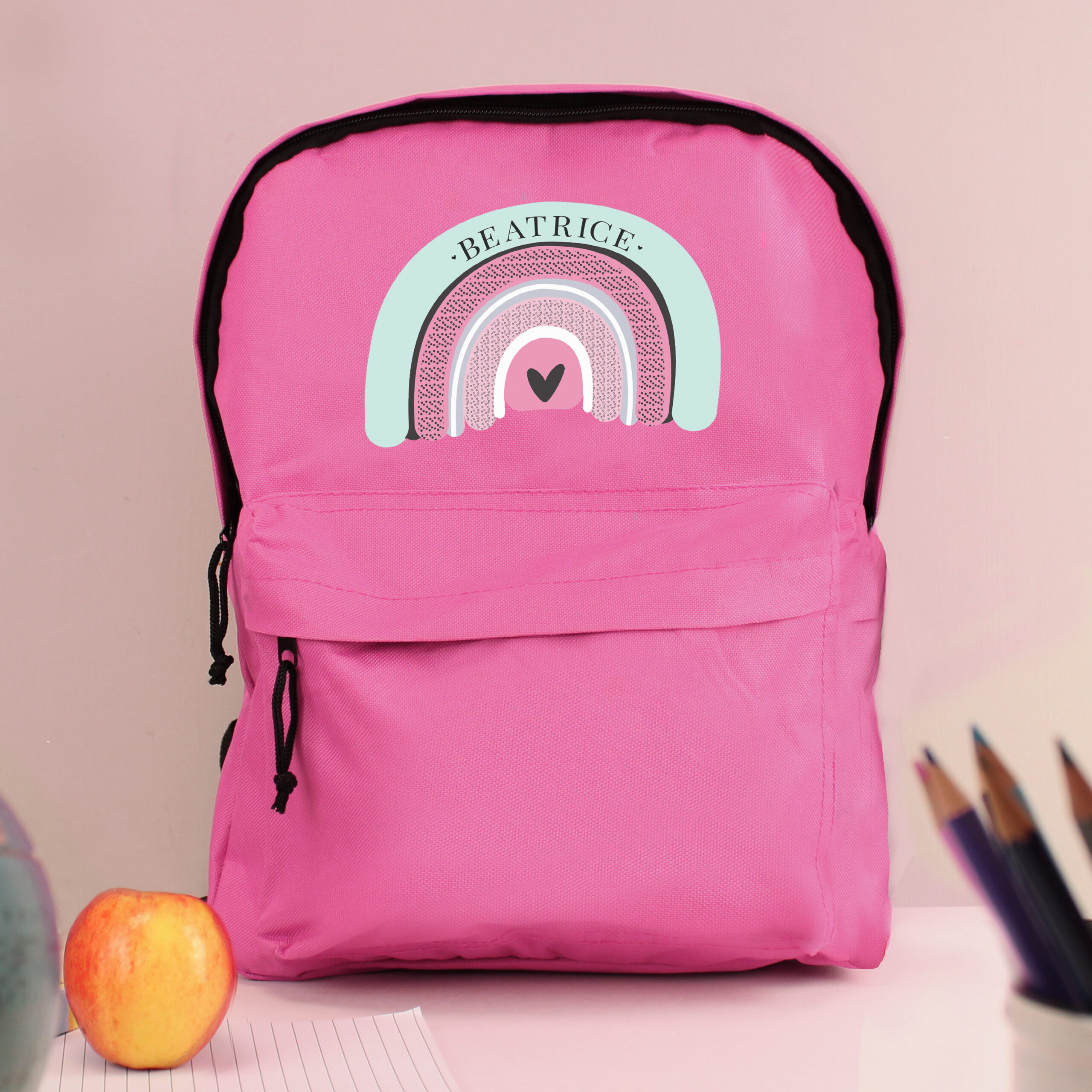 Personalised Pastel Rainbow Backpack - Thumbnail 3