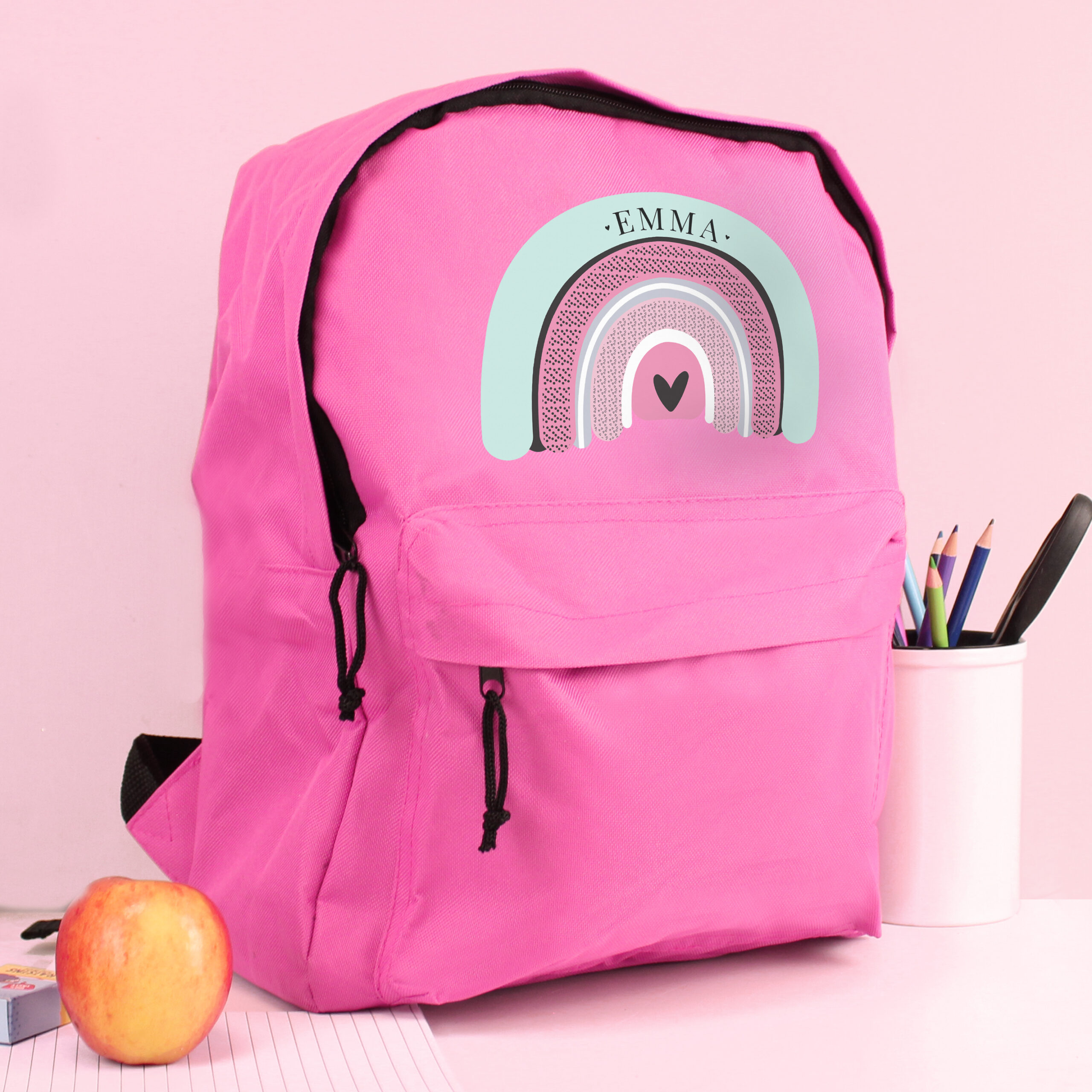Personalised Pastel Rainbow Backpack - Thumbnail 4