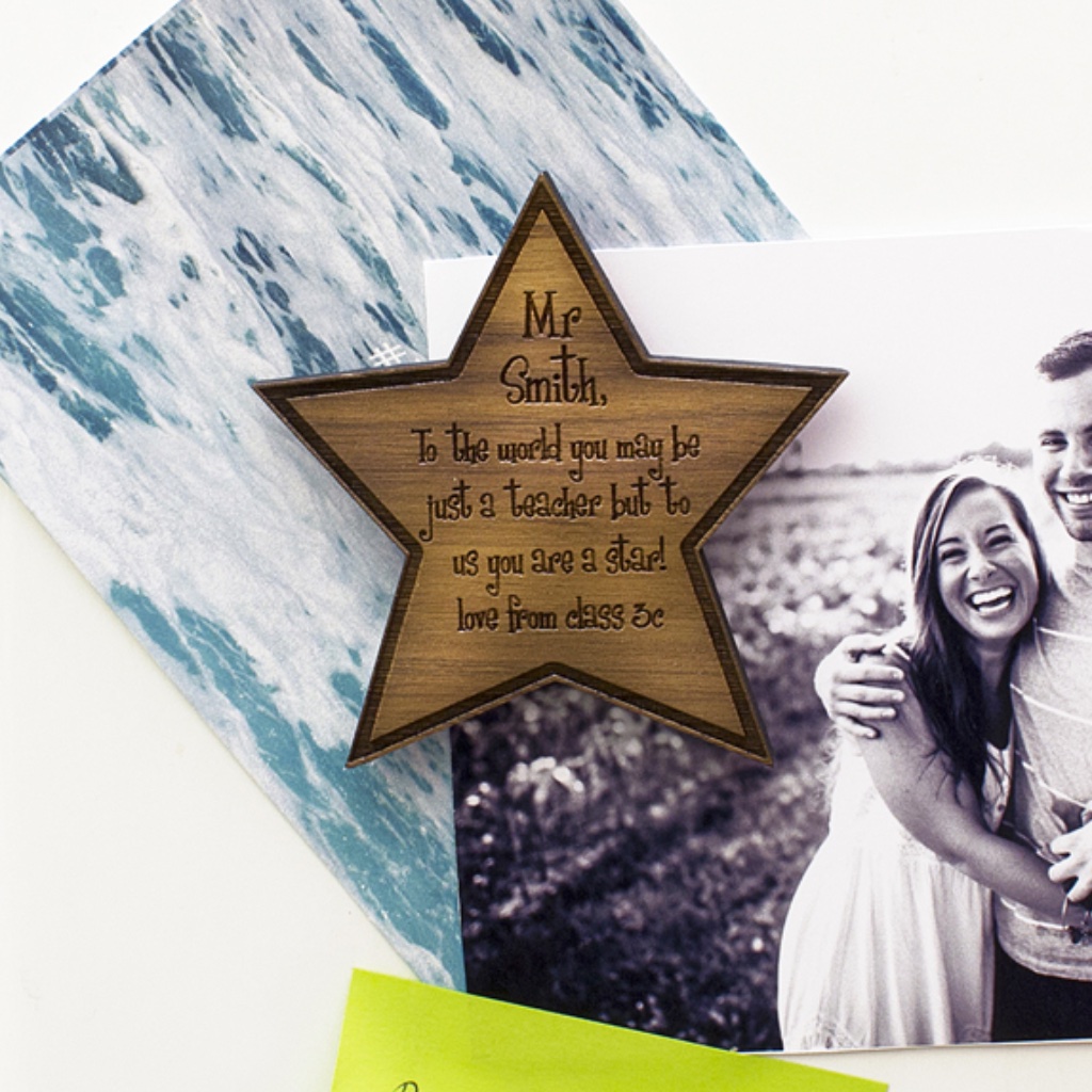 Personalised 'My Teacher Is A Star' Fridge Magnet - Thumbnail 1