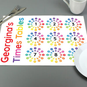 Personalised Times Tables Placemat - Thumbnail 2