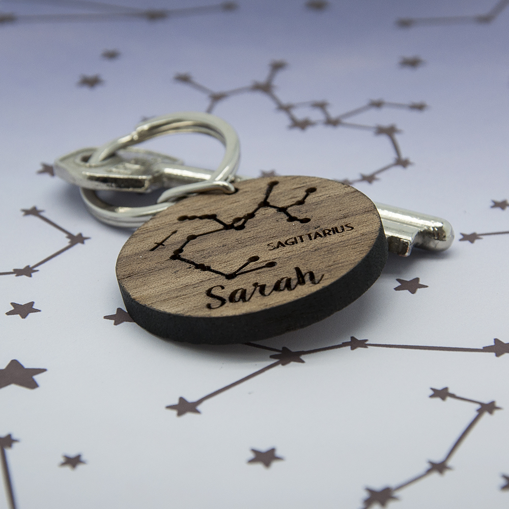 Personalised Zodiac Keyring - Thumbnail 3