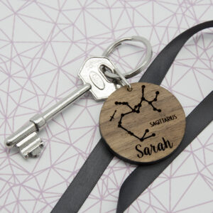 Personalised Zodiac Keyring - Abode Home & Gifts