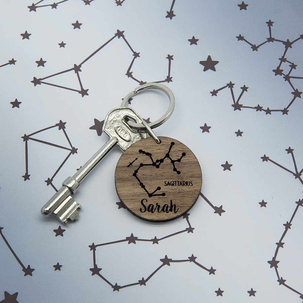 Personalised Zodiac Keyring - Thumbnail 2