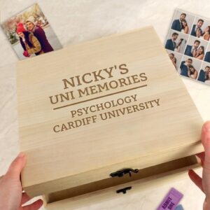 Personalised Wooden University Memory & Survival Box - Thumbnail 2