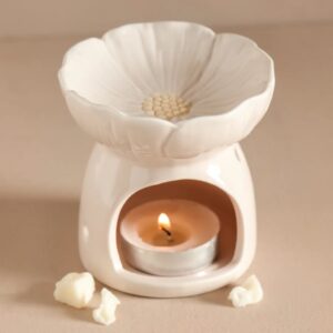 Pink Blossom Ceramic Wax Melt Burner - Abode Home & Gifts