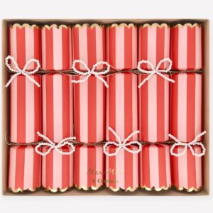 Set of Six Pearl Bow Crackers - Abode Home & Gifts